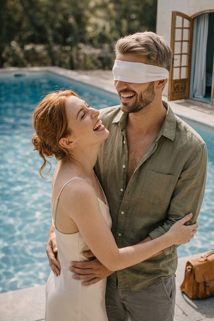 En kvinde overhørte sin mand tale i telefon med sin elskerinde og besluttede at lære ham en lektie, men det, der skete derefter, efter hun havde skubbet ham i poolen, chokerede alle.