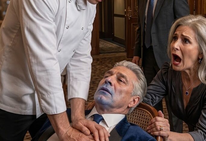 Under et restaurantmøde blev en forretningsmand syg, og ingen vidste, hvordan de skulle hjælpe ham, men da den uerfarne unge kok kom hen og så manden i denne tilstand, gjorde han noget, der chokerede alle.