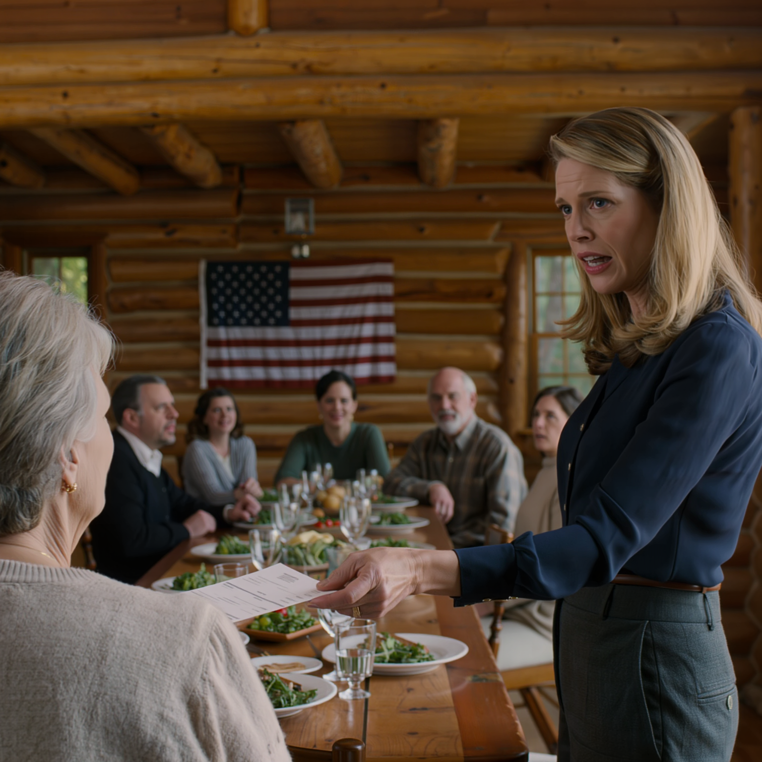 Per la Festa della Mamma, mia figlia ha trasformato il nostro incontro in baita in un processo pubblico: ha letto ad alta voce una fattura da 500.000 dollari davanti a 40 parenti, definendola “il costo della cura di una persona inutile”. L’ho lasciata finire la sua performance, ho appoggiato una vecchia cartella sul tavolo, e in quel momento alcuni volti nella stanza sono impalliditi perché hanno capito che c’era qualcosa di vero in quella frase, qualcosa che nessuno avrebbe potuto giustificare.