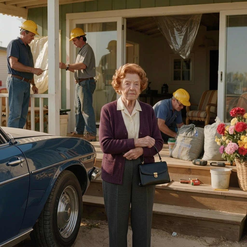 Jeg tog til mit strandhus for at slappe af på min ferie, men soveværelset og køkkenet var under opførelse. Min søn sagde: “Jeg er ved at renovere, så min kone og hendes forældre kan bo her.” Jeg åbnede min ejendomsmappe og ringede til min advokat. Næste morgen bankede de desperat på min dør klokken 6 …