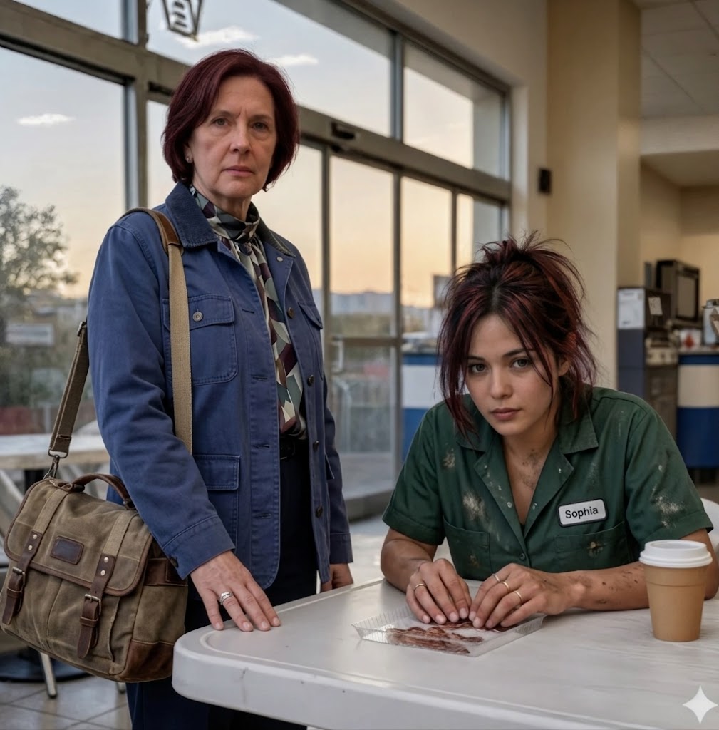 Le luci fluorescenti del food court avevano il potere di appiattire ogni cosa, di strapparle il calore e lasciare soltanto quel ronzio sterile, ad alta frequenza..