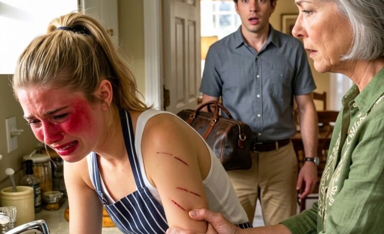 Credevo che mia moglie fosse semplicemente goffa. Sempre pronta a minimizzare i lividi sui polsi con un “Ho sbattuto contro qualcosa, non è niente”. Ma poi la telecamera della cucina ha mostrato mia madre stringere il suo polso e bisbigliare: “Non lasciare che mio figlio lo scopra”.