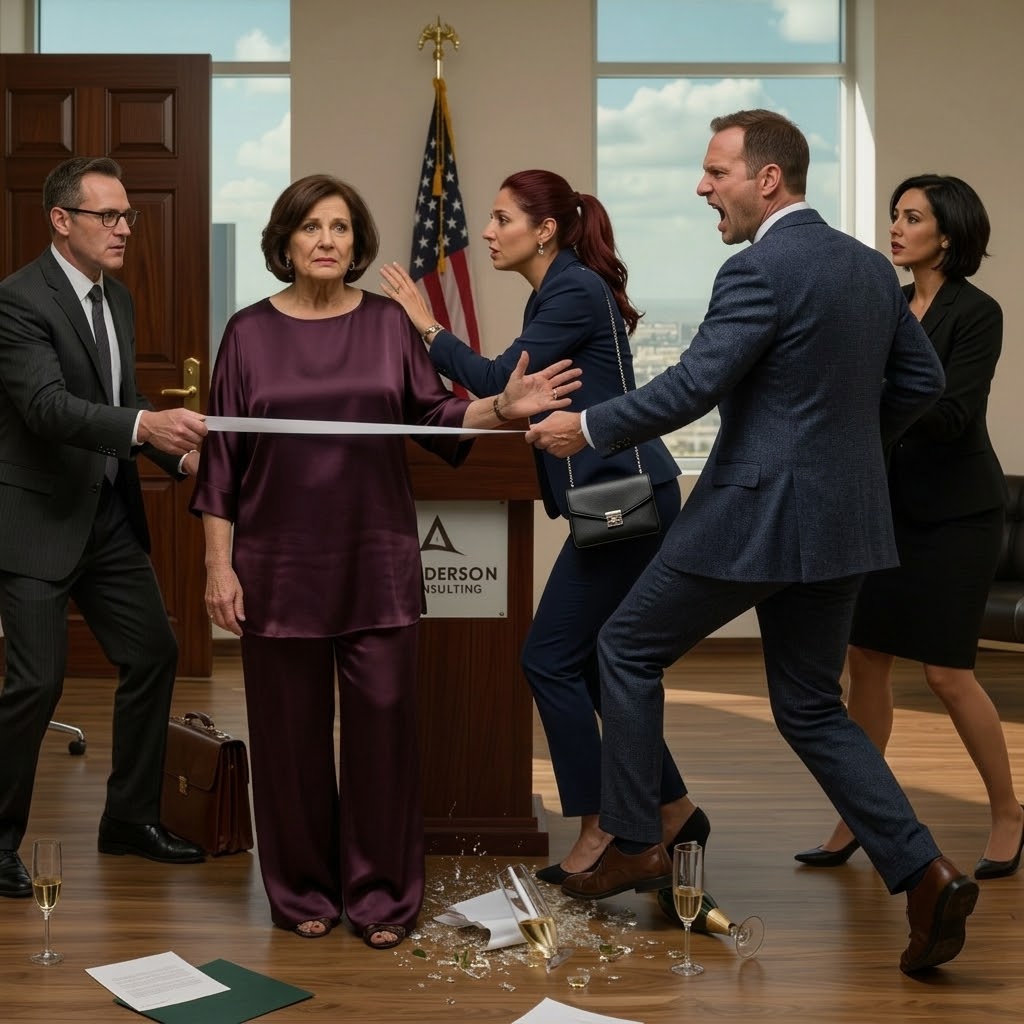 Da min mand døde, overtog min søn posten som administrerende direktør for vores familieejede virksomhed. Ved sit første møde sagde han: “Tid til at skære ned på dødvægten, startende med mor.” De lo alle sammen. Jeg gik ud, flyttede 4800 kilometer væk og startede forfra. År senere, ved den store åbning af mit nye imperium, gæt hvem der dukkede op og spurgte efter et job – og antog, at han ville være min partner, så jeg…