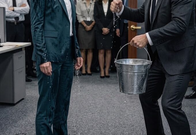 På kontoret i morges besluttede lederen at straffe en medarbejder for en fejl foran alle, men i stedet skete der noget, der chokerede alle.