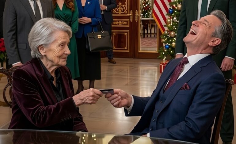 “Jeg vil bare lige tjekke min saldo,” sagde den 90-årige kvinde. — Millionæren lo … indtil han så dette.