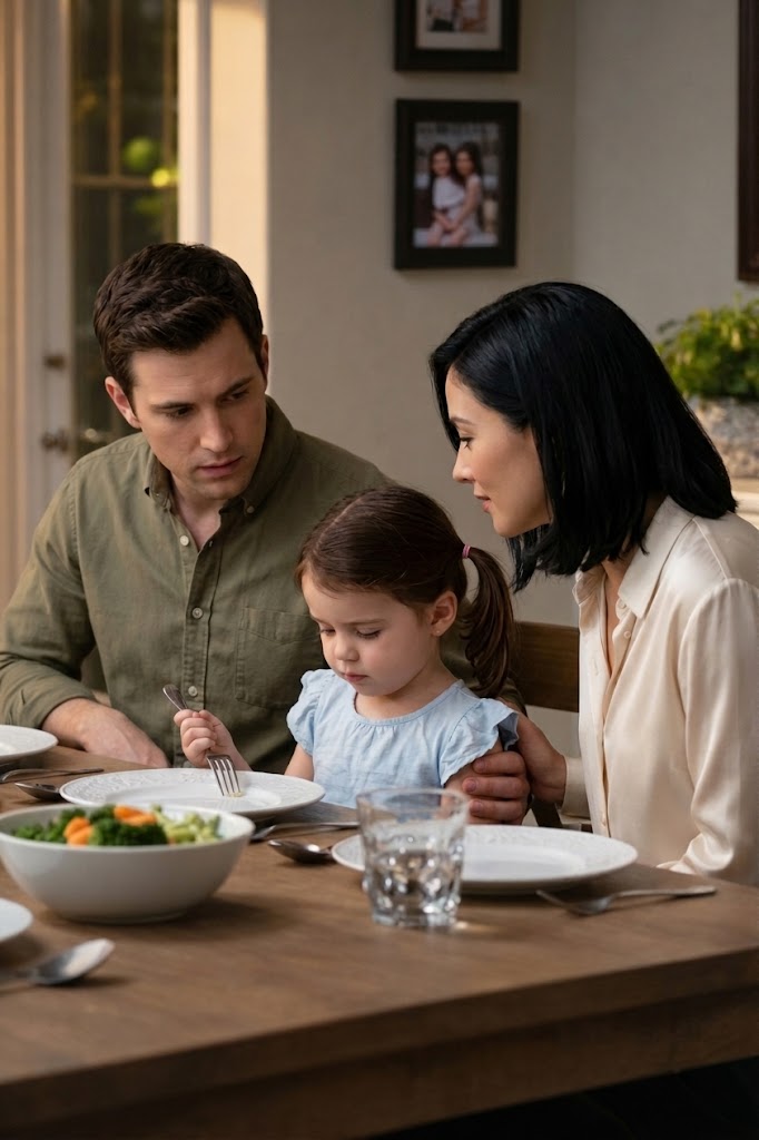 På grund af årelang barnløshed besluttede en mand at adoptere et barn fra et børnehjem, hvilket hans kone ikke var enig i. Men hvad der skete, da den lille spiste ved bordet for første gang derhjemme, chokerede alle.