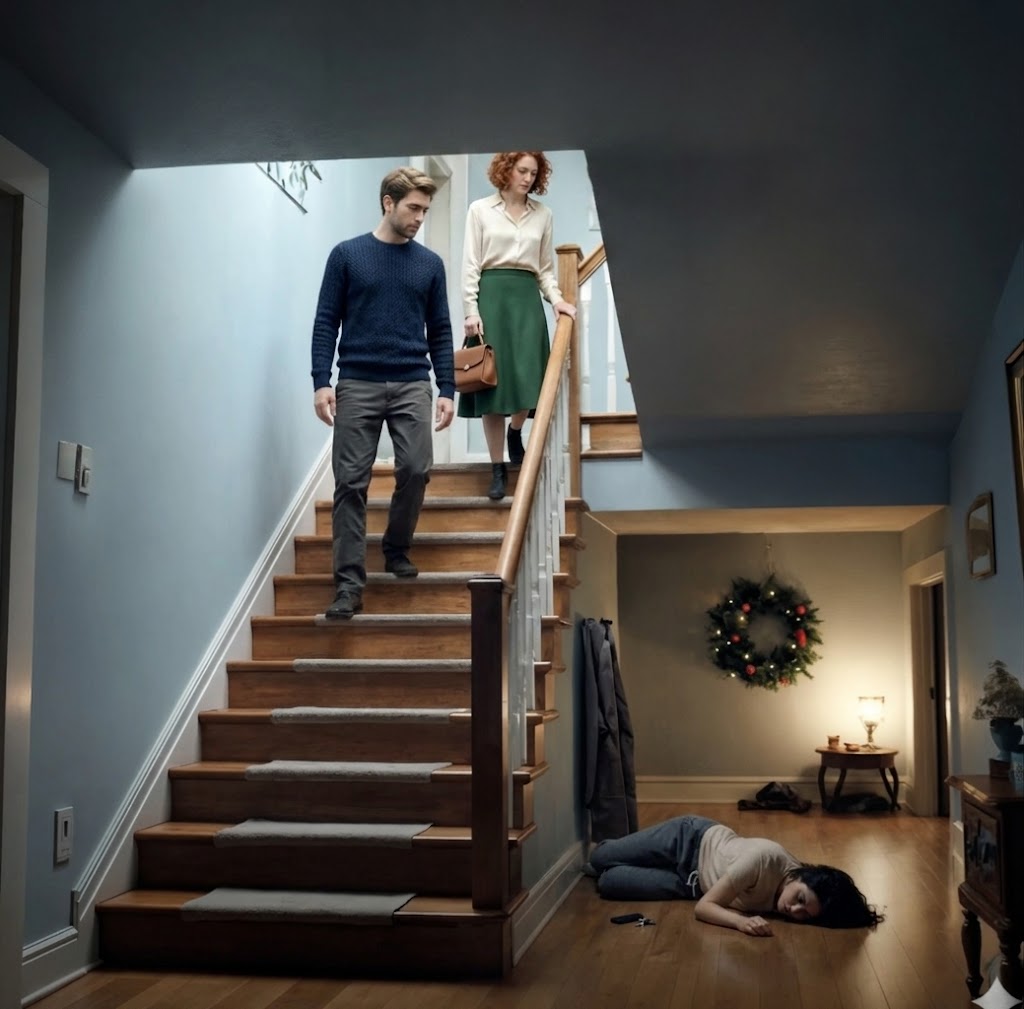 Den kvalmende knitren af ​​min rygsøjle mod kældertrappen gav genlyd i hele huset …