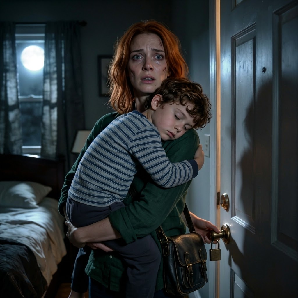 Erano le due di notte quando, mentre ero ospite a casa di mia sorella con mio figlio di quattro anni, il telefono squillò improvvisamente. La voce di mio marito, grave e urgente, attraversò il ricevitore: «Esci subito da quella casa. Non fare rumore.»