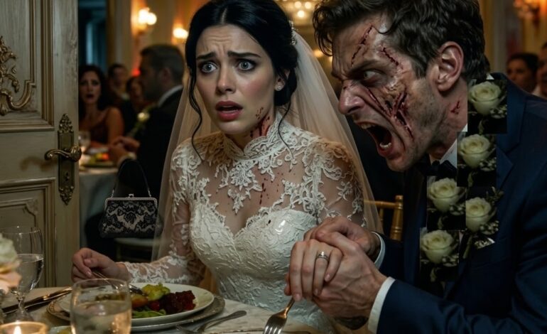 Al nostro matrimonio, quando finalmente venne servito il cibo, mio marito non toccò nemmeno un boccone.