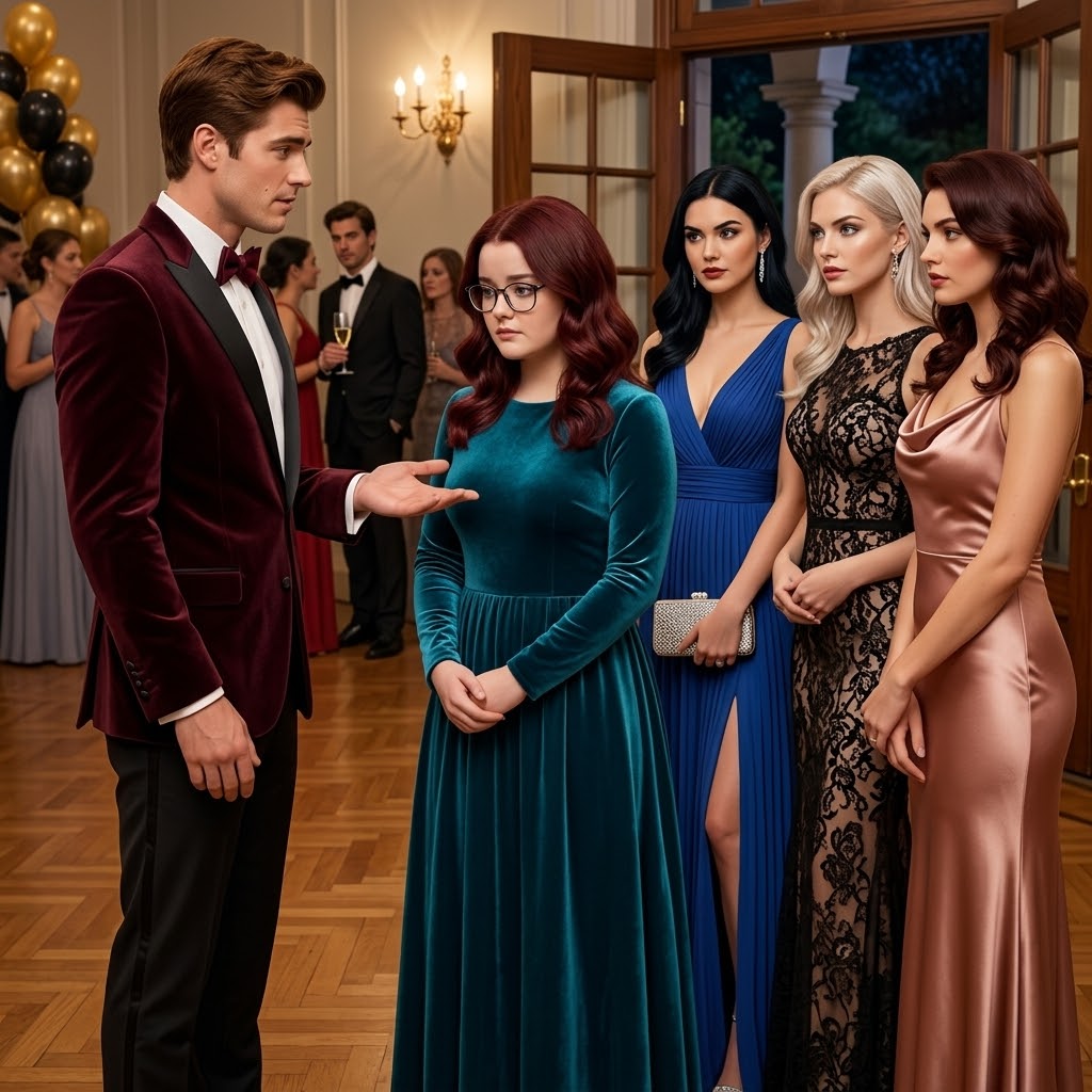 Il più bello della scuola invitò a un lento una compagna robusta con l’intenzione di ridicolizzarla. Ma non appena si trovarono al centro della pista, accadde qualcosa che nessuno avrebbe potuto prevedere… e l’intera sala rimase immobile, come sospesa tra stupore e incredulità.