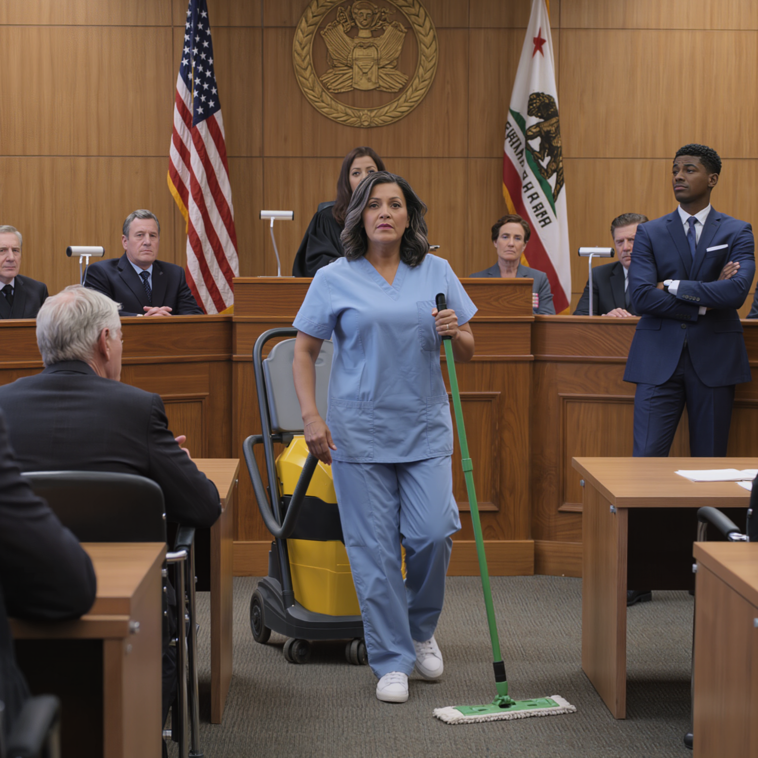 A 55 anni, possedevo milioni di dollari. Poi mio figlio e mia nuora cospirarono contro di me e si presero tutto. Auto, villa, soldi… tutto sparito. Scappai in un altro stato e diventai un impiegato di tribunale. Nessuno credeva che fossi un avvocato. Un giorno, un anziano signore se ne stava lì inerme davanti al procuratore generale dello stato. Posai lo straccio. “Signor giudice, lo rappresento io!” dissi. Scoppiarono a ridere. Ma in soli 20 minuti, lo riabilitai, e il giudice impallidì quando scoprii che era un magnate dei media…