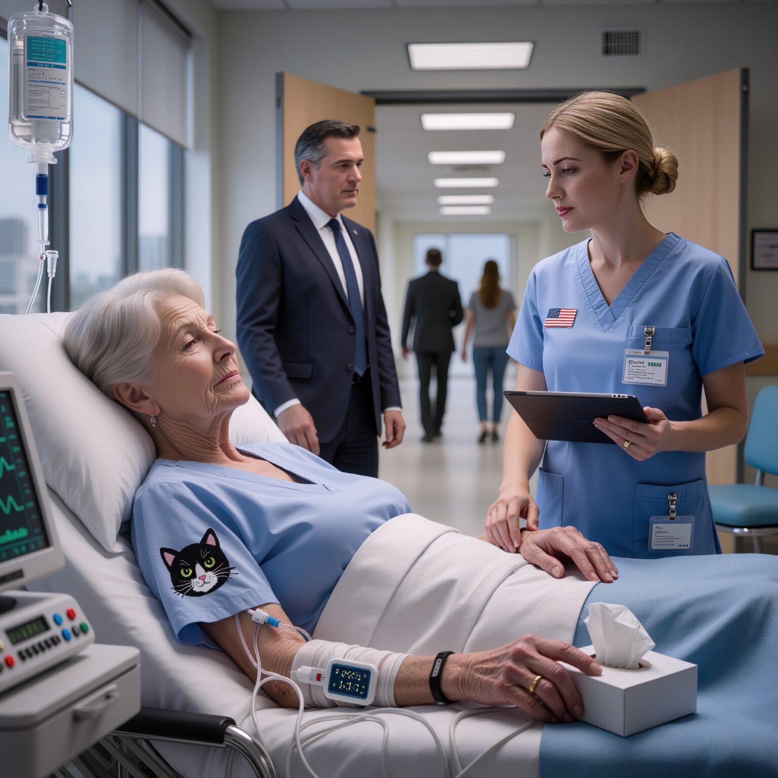 Mi sono svegliata da sola dopo l’intervento. L’infermiera mi ha detto: “I suoi figli se ne sono andati. Hanno detto che il parcheggio era troppo caro”. Ho iniziato a singhiozzare. Improvvisamente, un uomo alto in giacca e cravatta è entrato e mi ha preso delicatamente la mano. “Signora Davis, non si ricorda di me, ma lei mi pagava il pranzo ogni giorno quando ero in terza elementare”. Non era un semplice visitatore. Era il proprietario dell’ospedale. Quello che ha fatto dopo ha cambiato tutto.