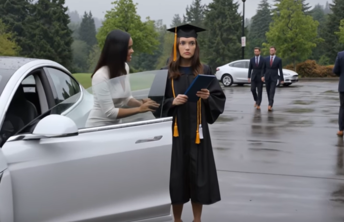 I miei genitori mi hanno costretto a prendere l’autobus per la mia laurea, mentre compravano una Tesla a mia sorella.