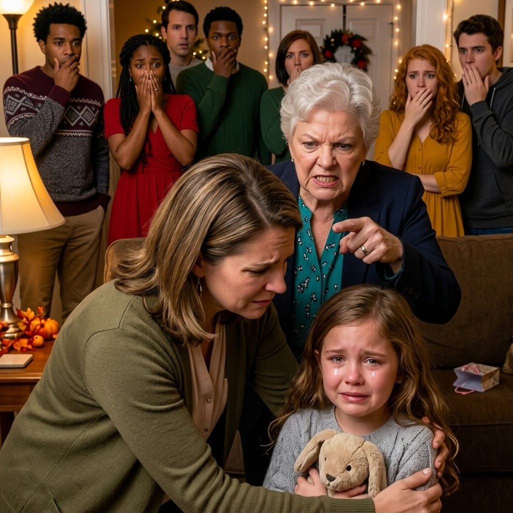 Alla cena del Giorno del Ringraziamento, mia suocera gettò nel cestino il centrotavola fatto a mano da mia figlia di otto anni. «Sembra così cheap e pacchiano per la mia tavola», schernì. Mia figlia scoppiò in lacrime. Mia cognata sorrise con aria compiaciuta, sorseggiando il suo vino. «Che figura vergognosa davanti agli ospiti». Io non dissi nulla. Non alzai la voce. Mi limitai a mostrare chi ero davvero — e fu in quel momento che il loro mondo cominciò a crollare.