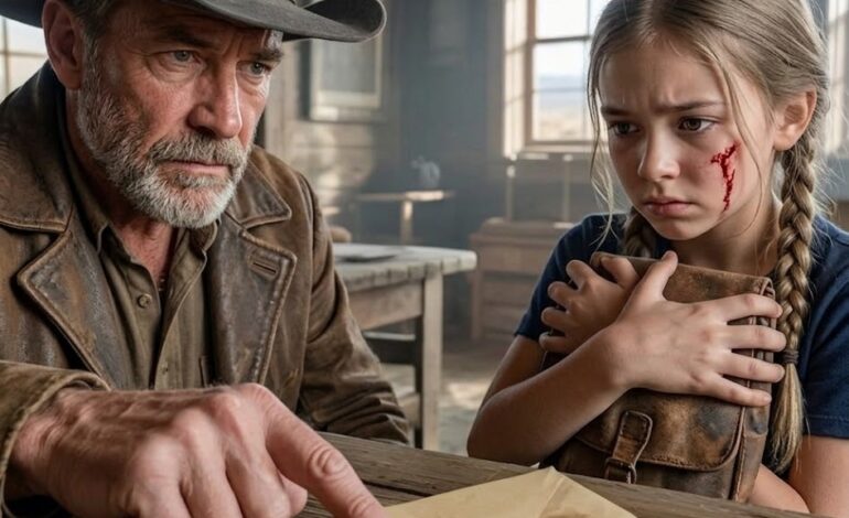 Il papà andò a prendere la figlia a scuola e, quando trovò la busta nella sua borsa e la aprì, rimase paralizzato.