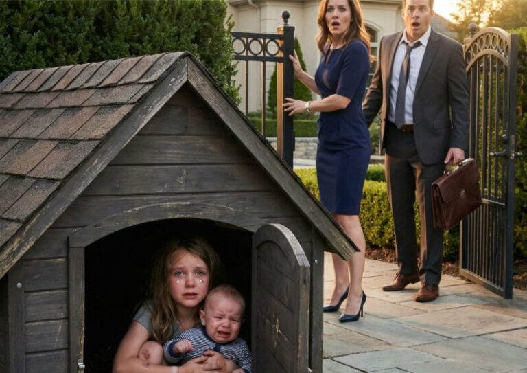 La donna prese i bambini e li chiuse nella cuccia, ma quando il padre dei bambini tornò a casa e li vide lì, rimase paralizzato dalla paura, e ciò che fece dopo sconvolse tutti.