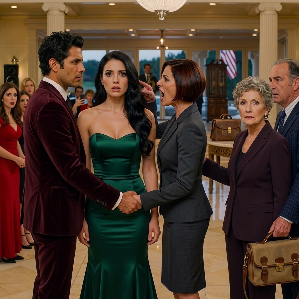 Da min berettigede svigerdatter så mig til mit barnebarns bryllup, skreg hun: “Denne gamle kvinde er ikke på gæstelisten! Du lod lige hvem som helst gå ind her? Få fat i ejeren nu!” Jeg forblev tavs. Lederen vendte sig mod mig: “Fru Anderson, skal jeg aflyse deres arrangement i din country club?” Deres kæber faldt ned.