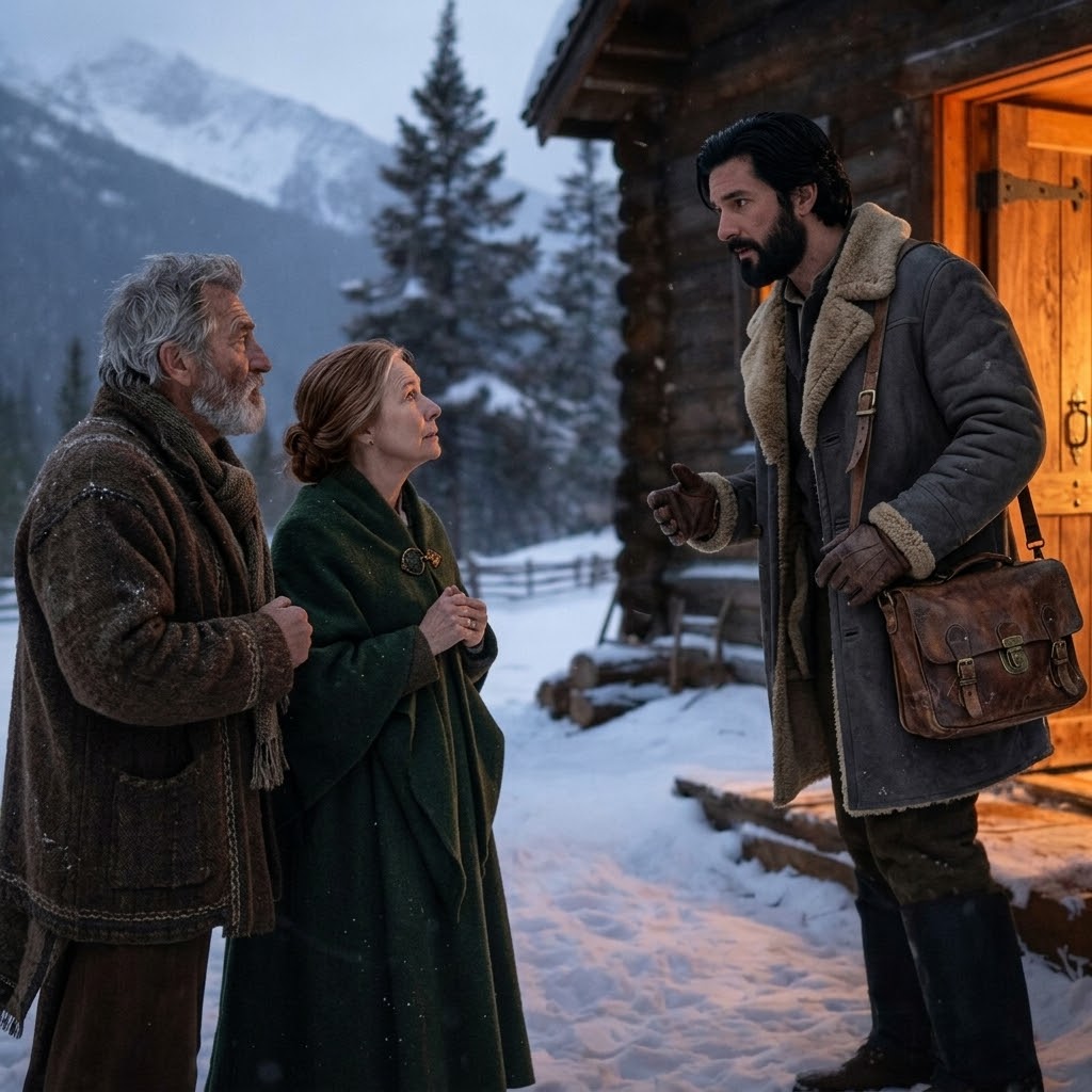 Et ældre par gik til den eneste bolig i skoven og bad ejeren om hjælp, så de kunne overnatte der. Men da daggryet gryede, og ejeren vågnede, forblev han ubevægelig og så, hvad der var sket i hans hus.