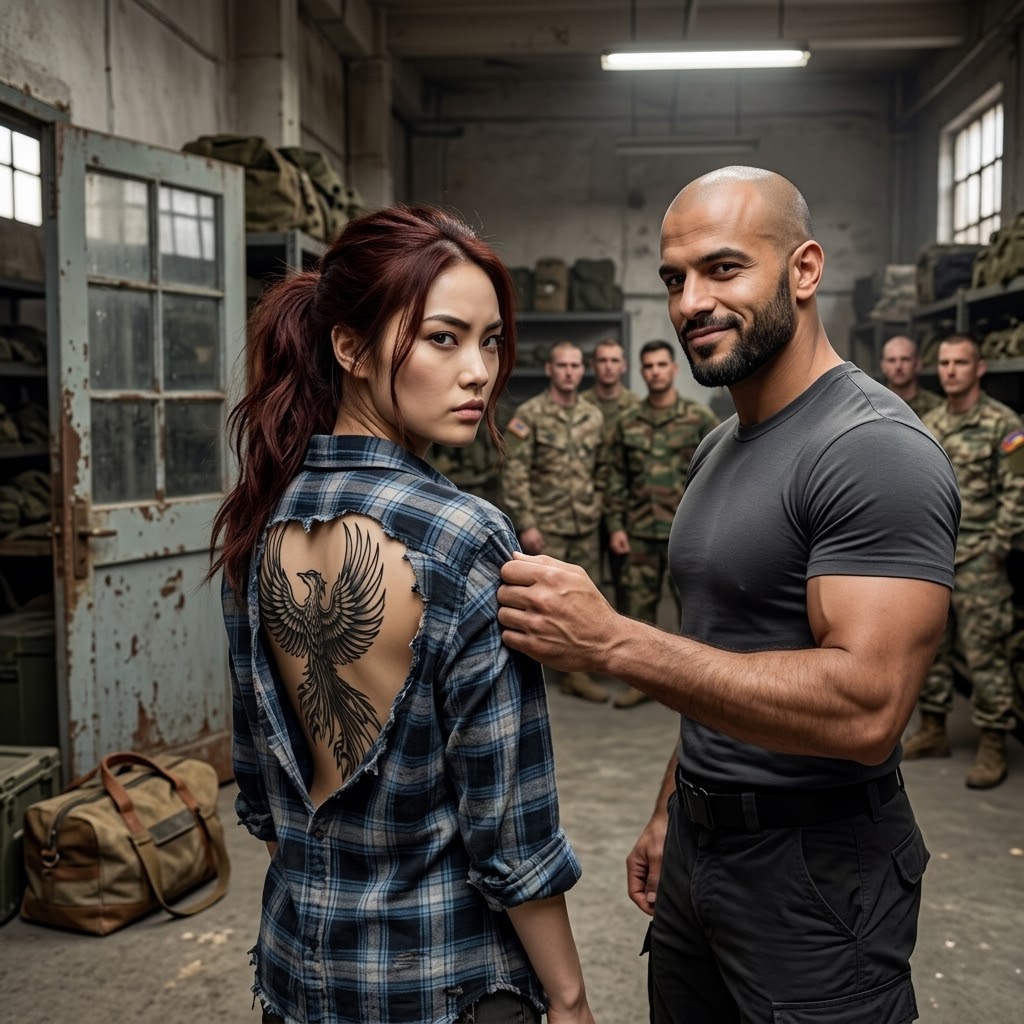 Un soldato la prendeva in giro per il suo aspetto finché un tatuaggio non ha rivelato un segreto sorprendente Durante l’addestramento veniva derisa finché il suo comandante non impallidì quando vide il tatuaggio sulla sua spalla…