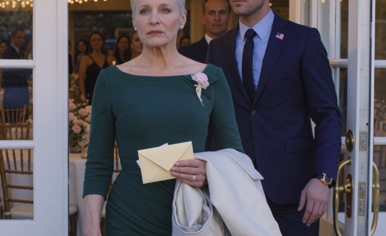 Ved min søns bryllup sagde han skarpt: “Gå nu, mor. Min kone vil ikke have dig her.” Jeg gik ud uden et ord. Næste morgen ringede han igen: “Mor … jeg har brug for husmappen.” Jeg holdt en pause og svarede så med fire ord, han aldrig vil glemme …