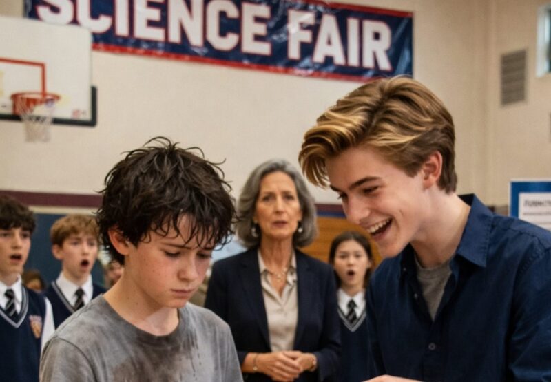 Milliardærens søn hånede sin klassekammerat foran alle, men det, der skete et øjeblik senere, chokerede hele klassen.