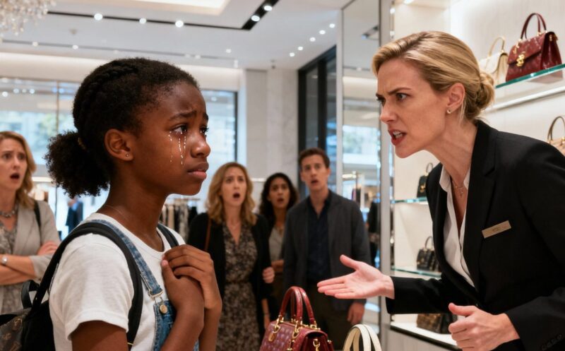 Begivenheden i butikken, som hurtigt tiltrak de fremmødtes opmærksomhed, fik en storslået afslutning.