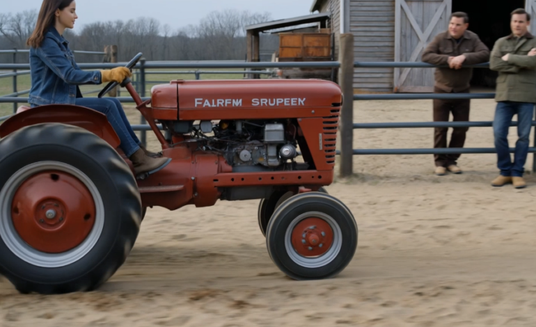 De grinede, da HUN købte en traktor UDEN MOTOR — Det, hun puttede i den, ændrede alt.