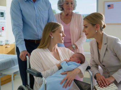Mia madre ha rifiutato il mio neonato durante un’emergenza post-parto: il medico del pronto soccorso l’ha fatta diventare bianca.