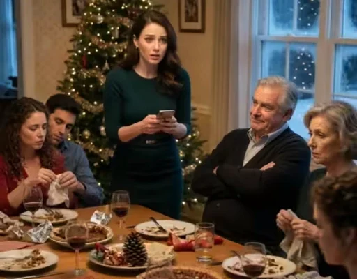 Efter julemiddagen opkrævede min familie betaling for alle børnenes gaver – så jeg foretog et opkald, der fik dem til at tigge mig om at stoppe. Efter julemiddagen 020