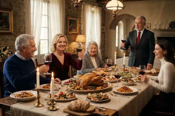 Min søster stod op under Thanksgiving-middagen og smilede…
