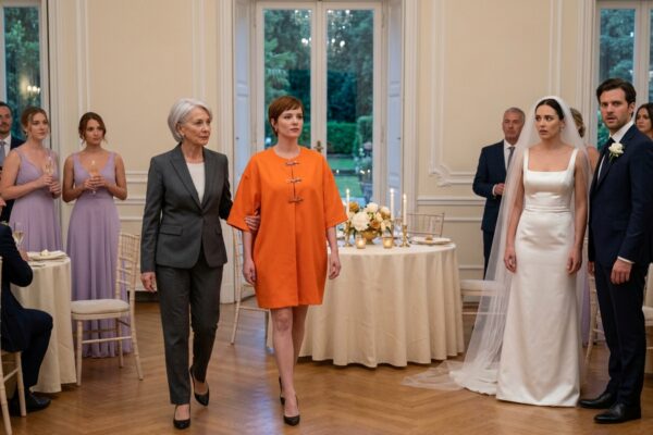 Min søster klædte alle brudepiger i elegant lavendelfarvet … Så gav hun mig en lys orange kjole og lod en bedstemor fra Carolina ændre værelset